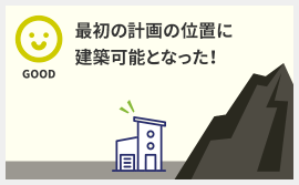 最初の計画の位置に建設可能となった！